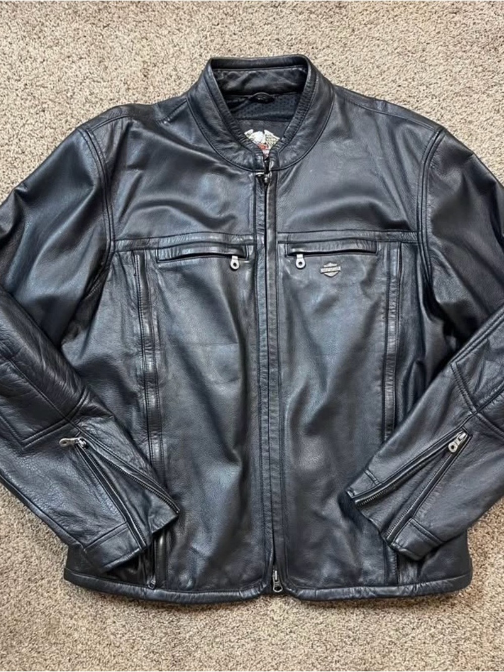 Harley-Davidson Black Leather Riding Jacket